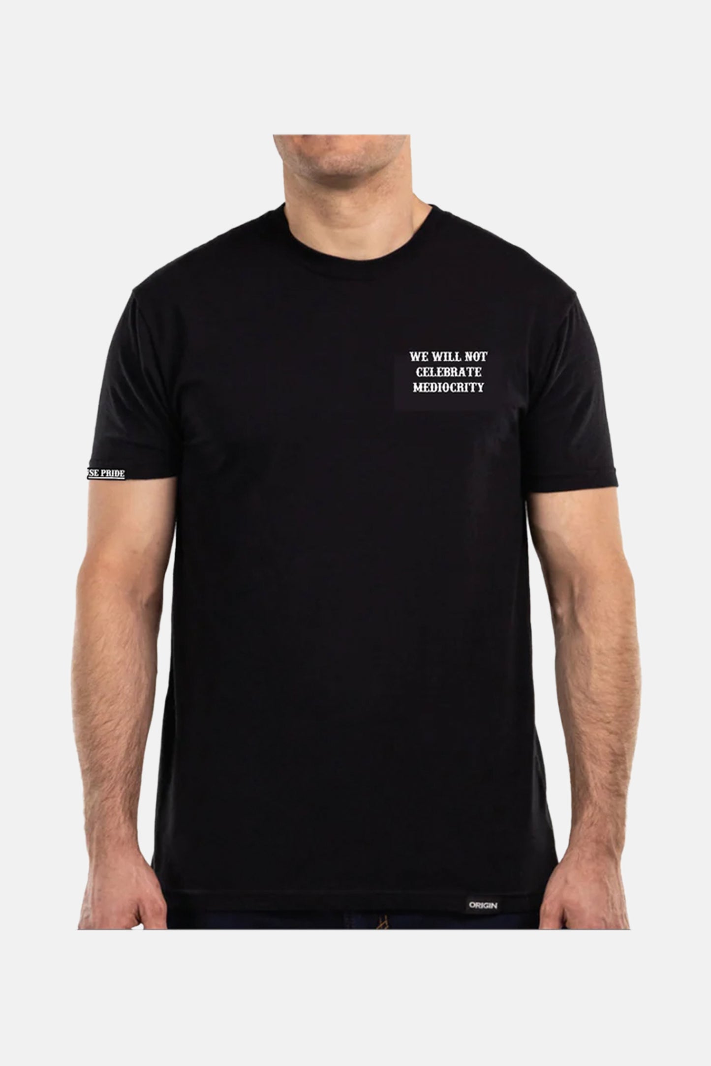 USA made T-Shirt- We Will Not Celebrate Mediocrity