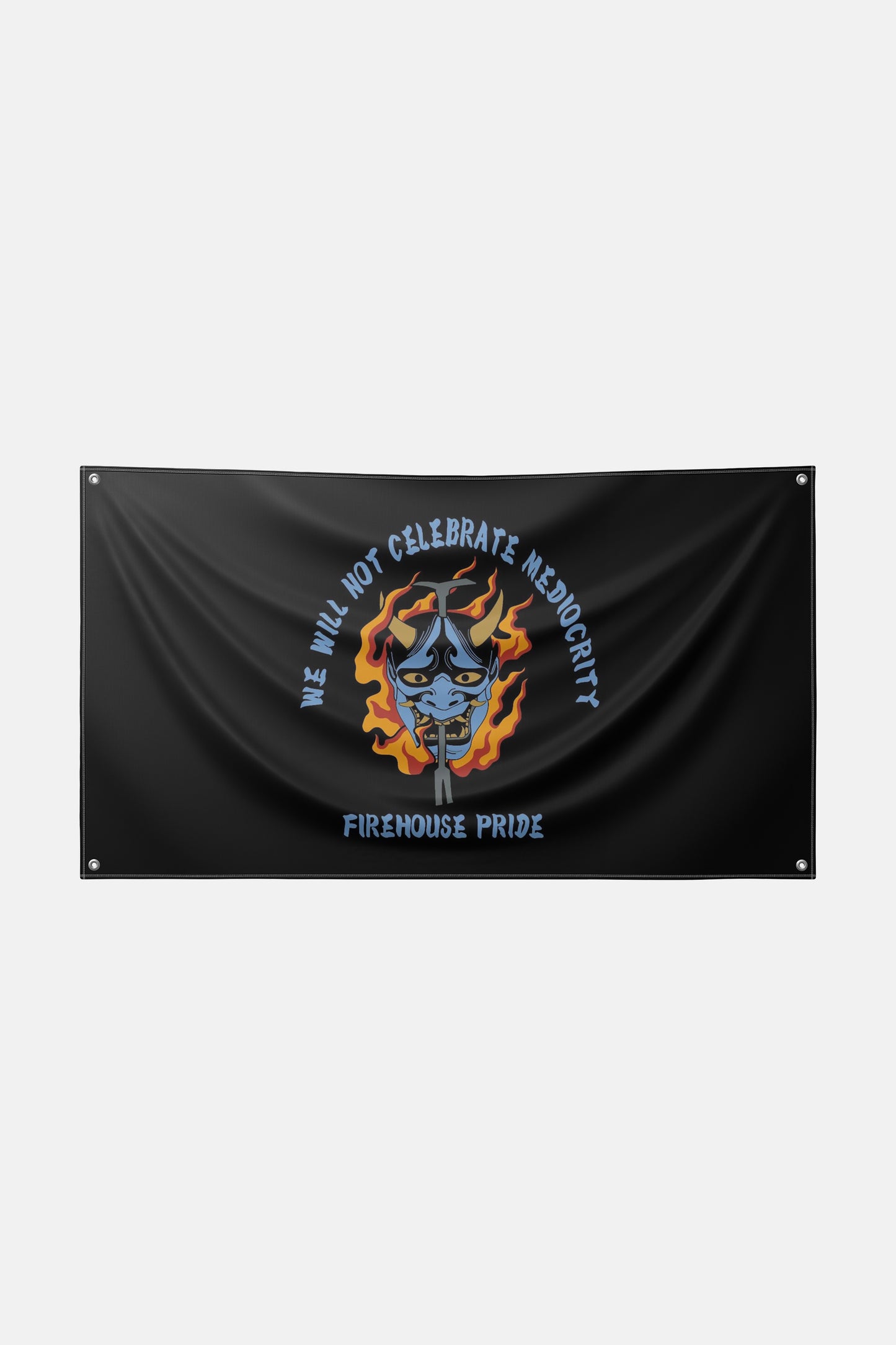 Flag - We Will Not Celebrate Mediocrity Samurai