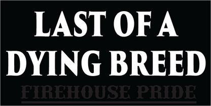 Sticker- Last of a Dying Breed