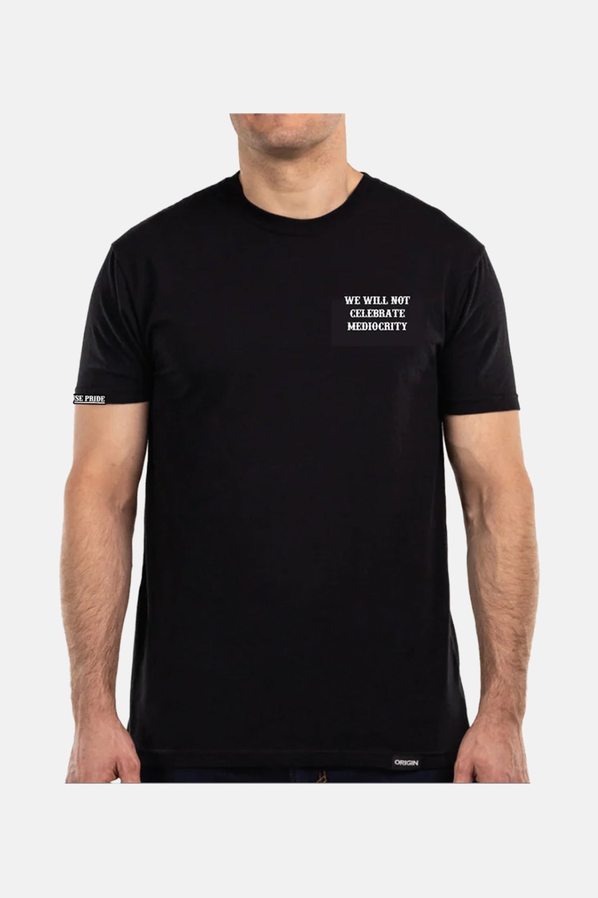 USA made T-Shirt- We Will Not Celebrate Mediocrity