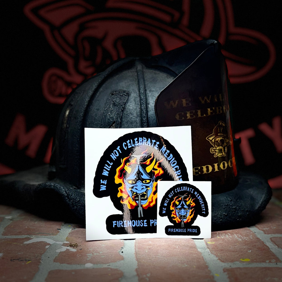 Sticker- We Will Not Celebrate Mediocrity Samurai