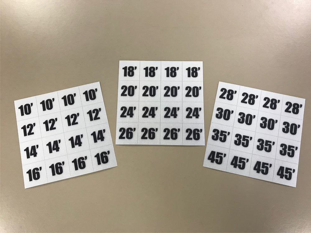 Ground Ladder Length Markers
