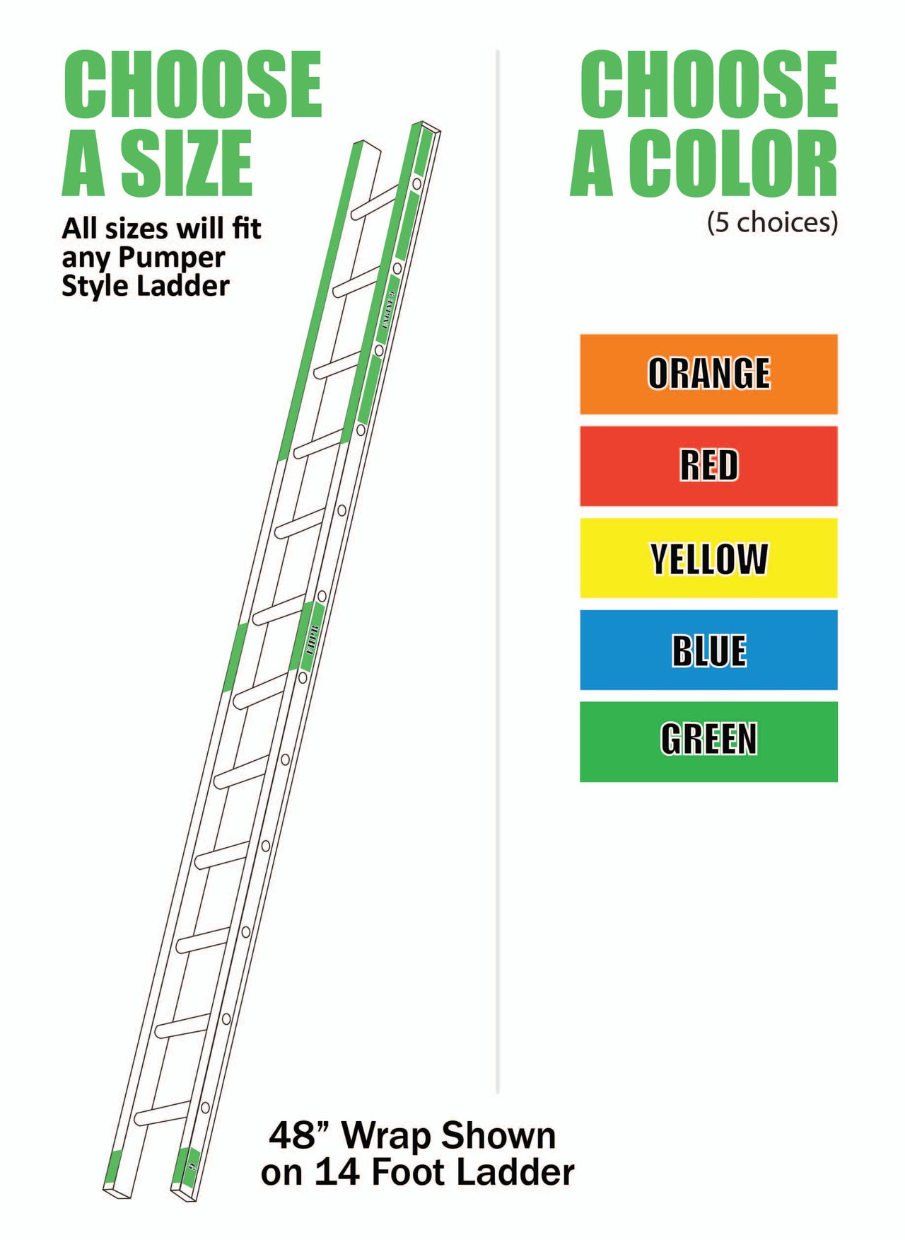 Ladder Wrap - Pumper Style - Standard (No Text) – Firehouse Pride