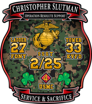 SSGT Christopher Slutman Memorial Sticker
